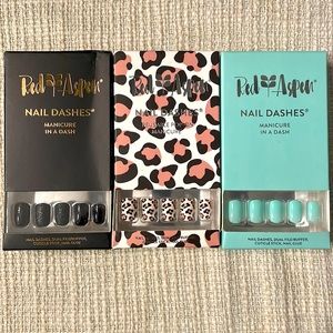 3 sets of Red Aspen Nail Dashes-Brand New